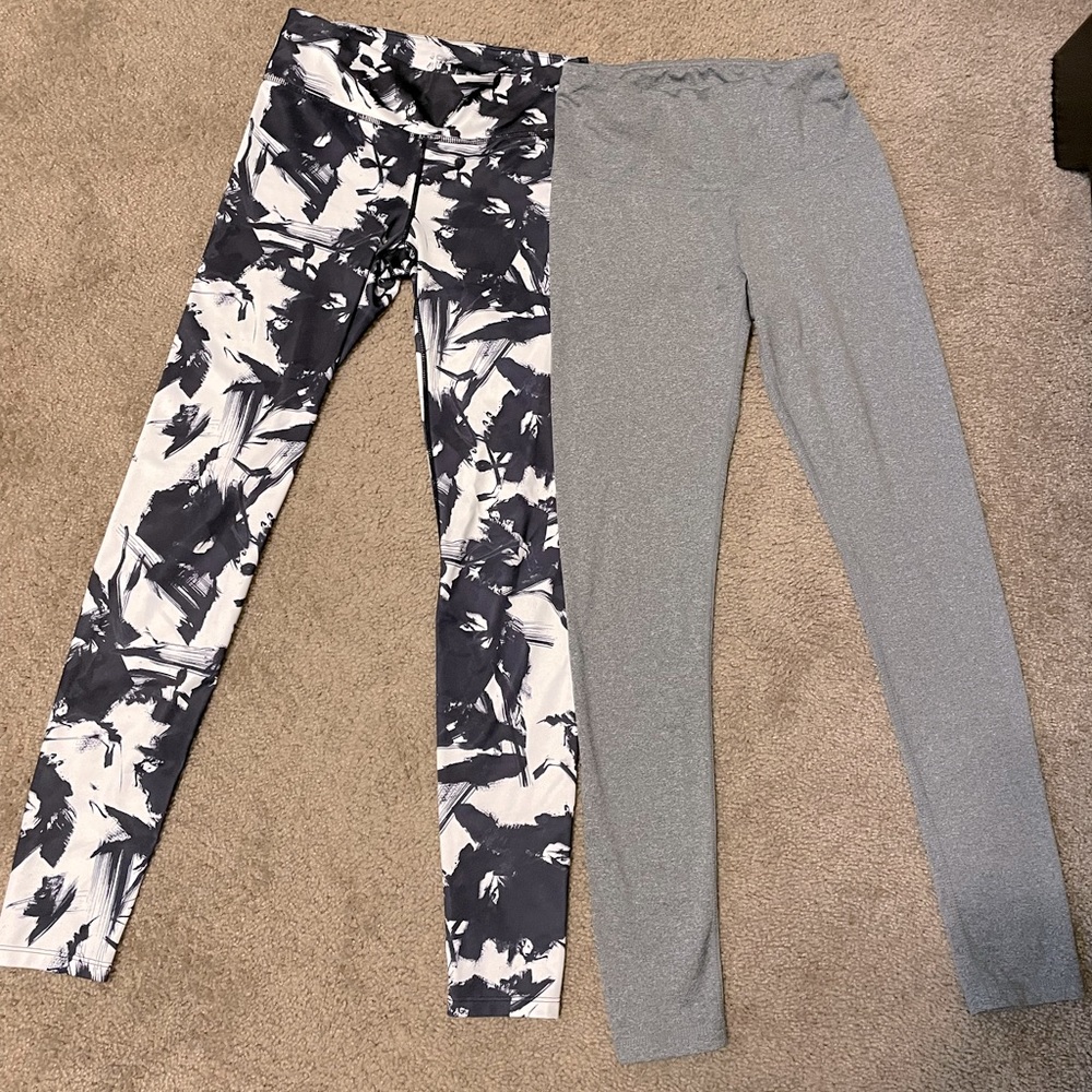 Gray and marble leggings